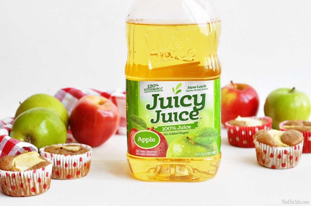 apple juice in plastic container