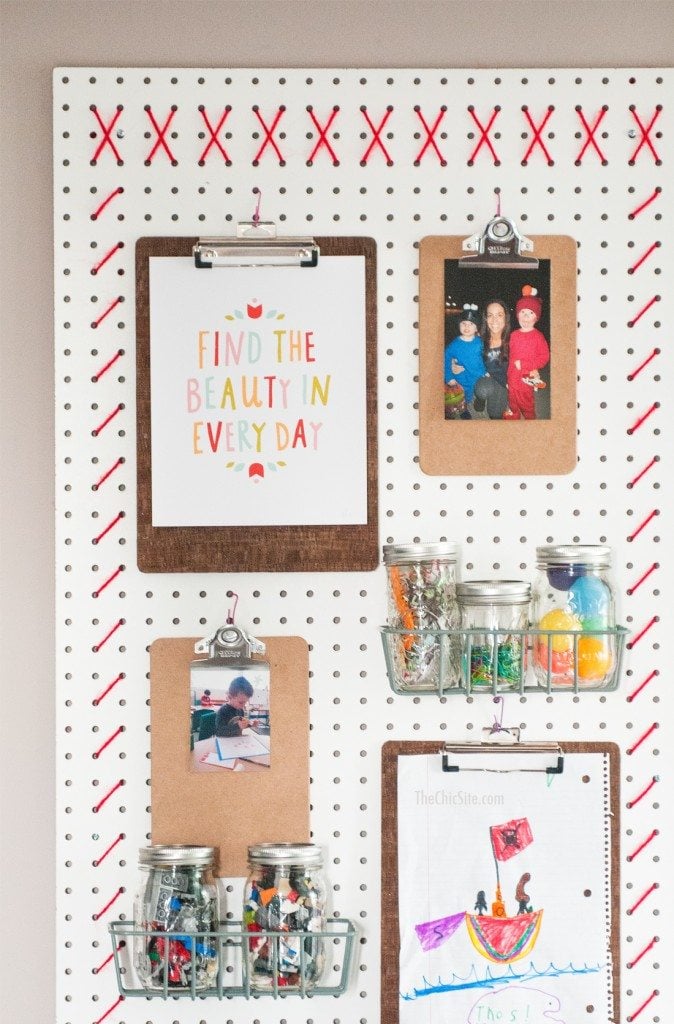 Peg Board Wall Organizers